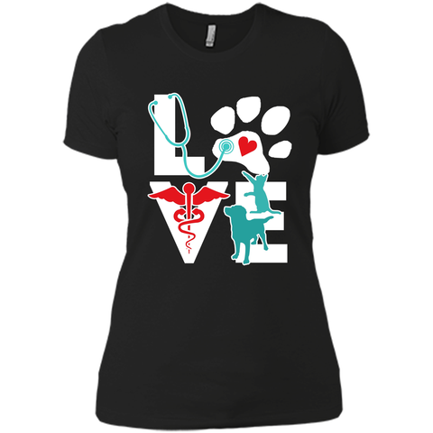 veterinarian love cat and dog veterinary t-shirt
