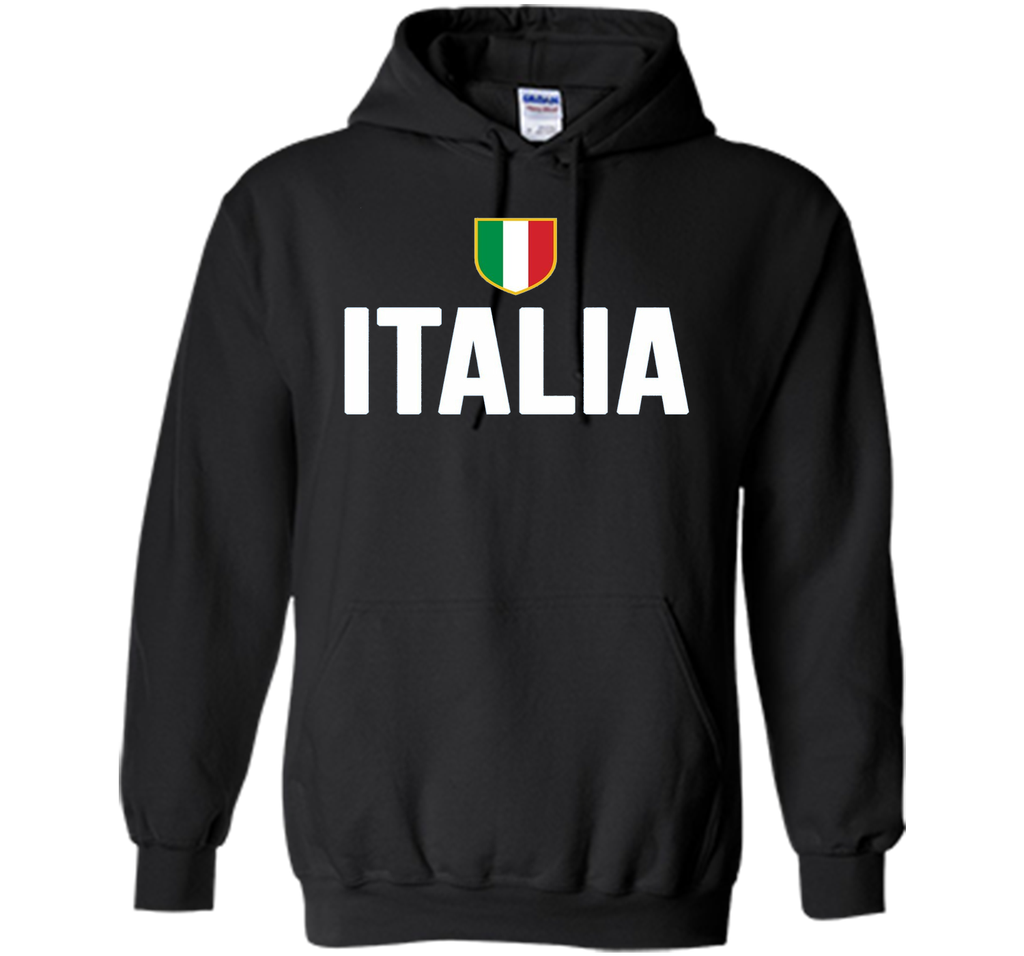 ITALIA T-Shirt Italian Flag Italy Pride Patriotic Blue Tee