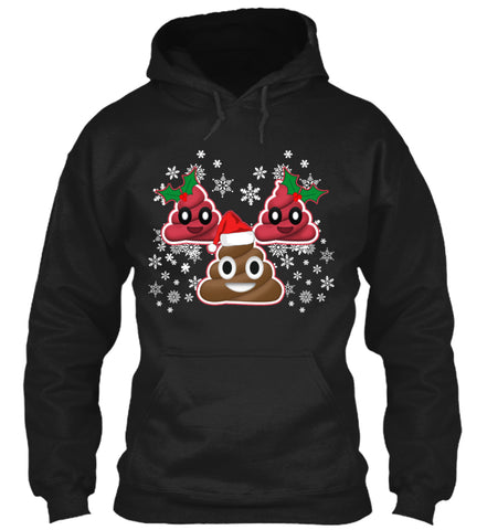 Funny Emoji Christmas Poop Cute