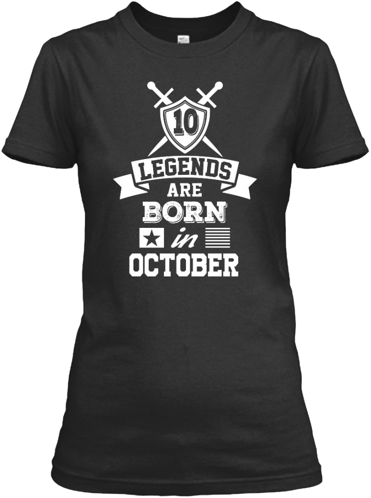 Legends are born in October T-Shirt