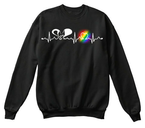 LGBT Lesbian Pride HeartBeat Full Color