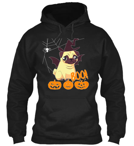 Cute Pug Style Halloween dog lovers Tee