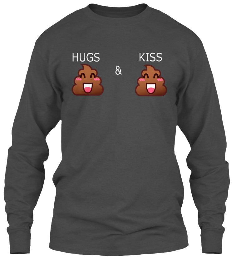 Valentine's Day Poop Emoji Hugs Kiss