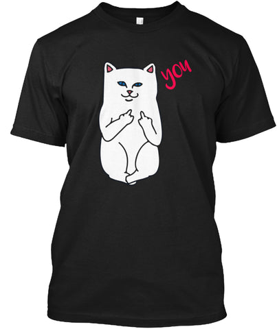 Funny F You cat middle finger