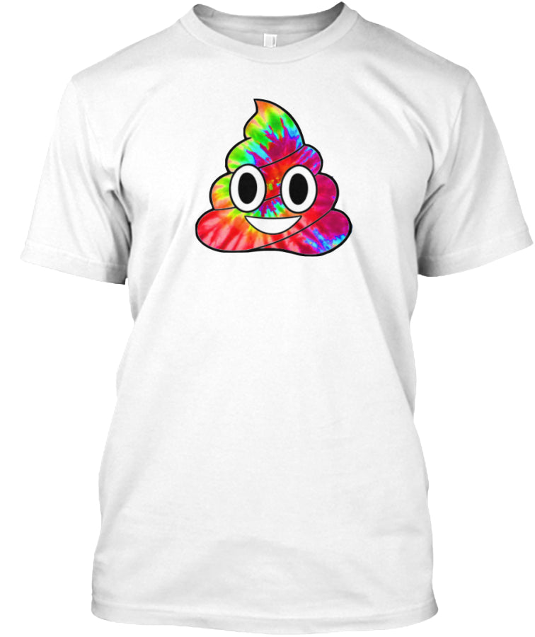 Tye-Dye Poop Emoji T-Shirt