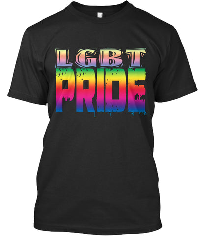 LGBT Pride Shirt with Rainbow Graphic