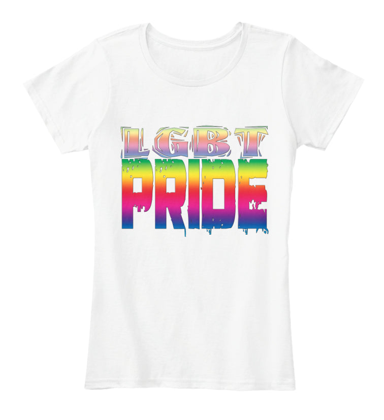 LGBT Pride Shirt with Rainbow Graphic