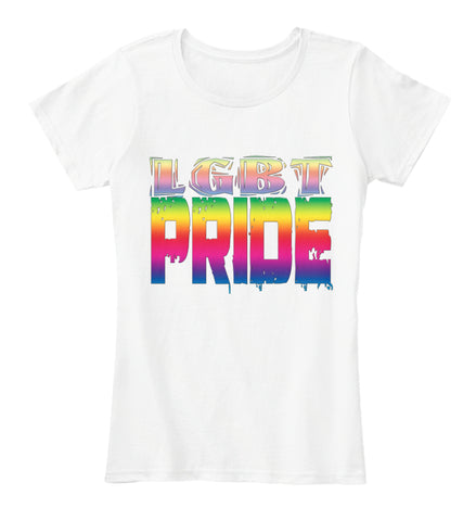 LGBT Pride Shirt with Rainbow Graphic