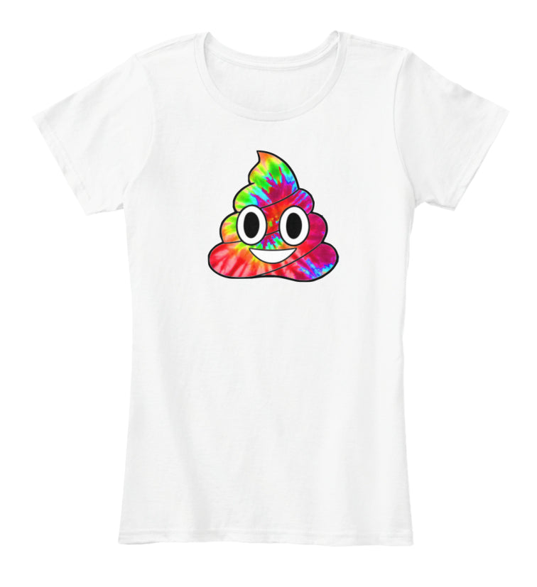 Tye-Dye Poop Emoji T-Shirt