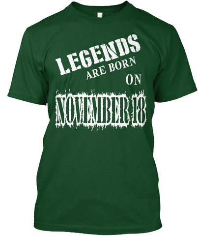Legends are born on November 18