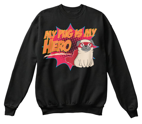 Funny Cute Pug Hero T-Shirt