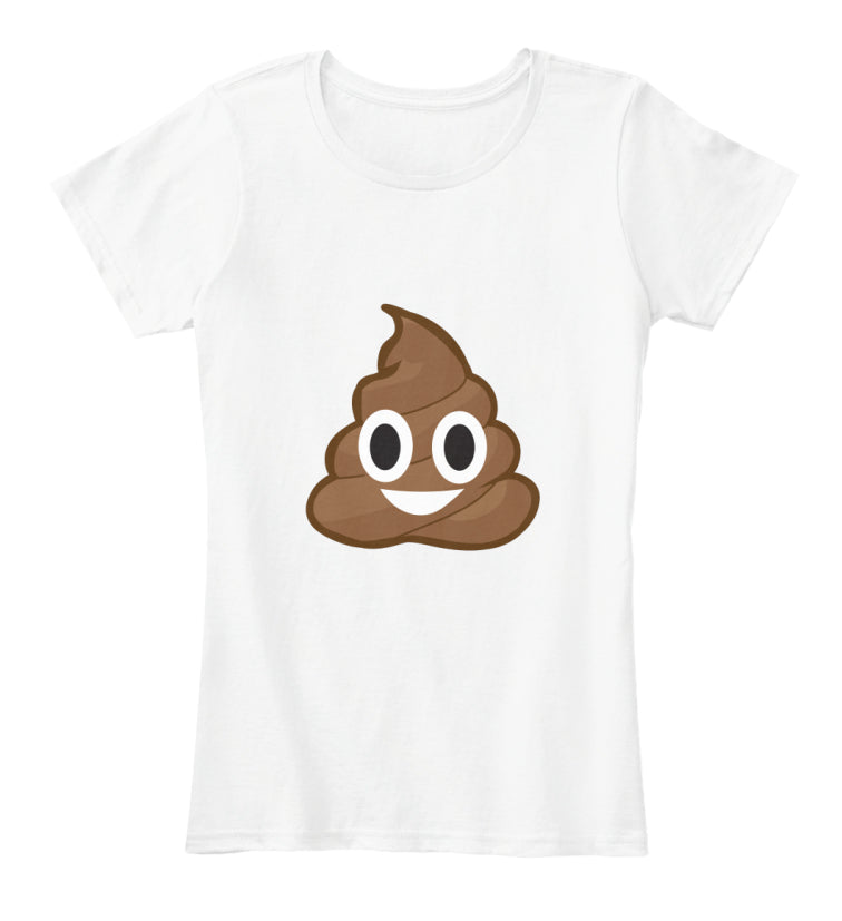 Piles of poop - funny emoji t-shirt