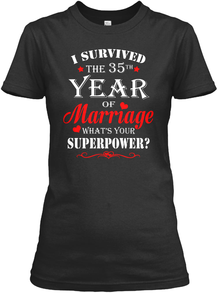 35 Years Wedding Anniversary Gift Shirt