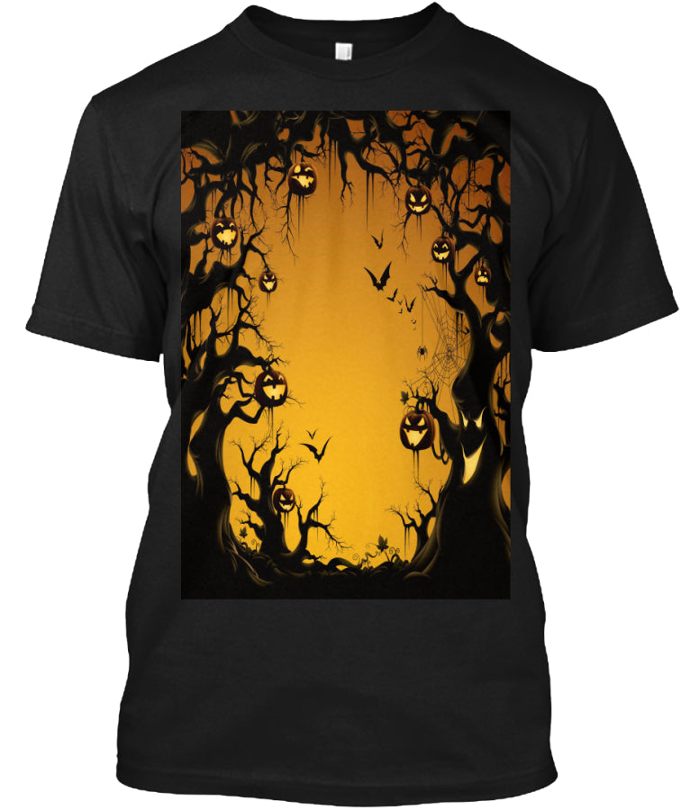 Halloween T-shirt _ ghost forest