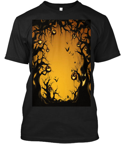 Halloween T-shirt _ ghost forest