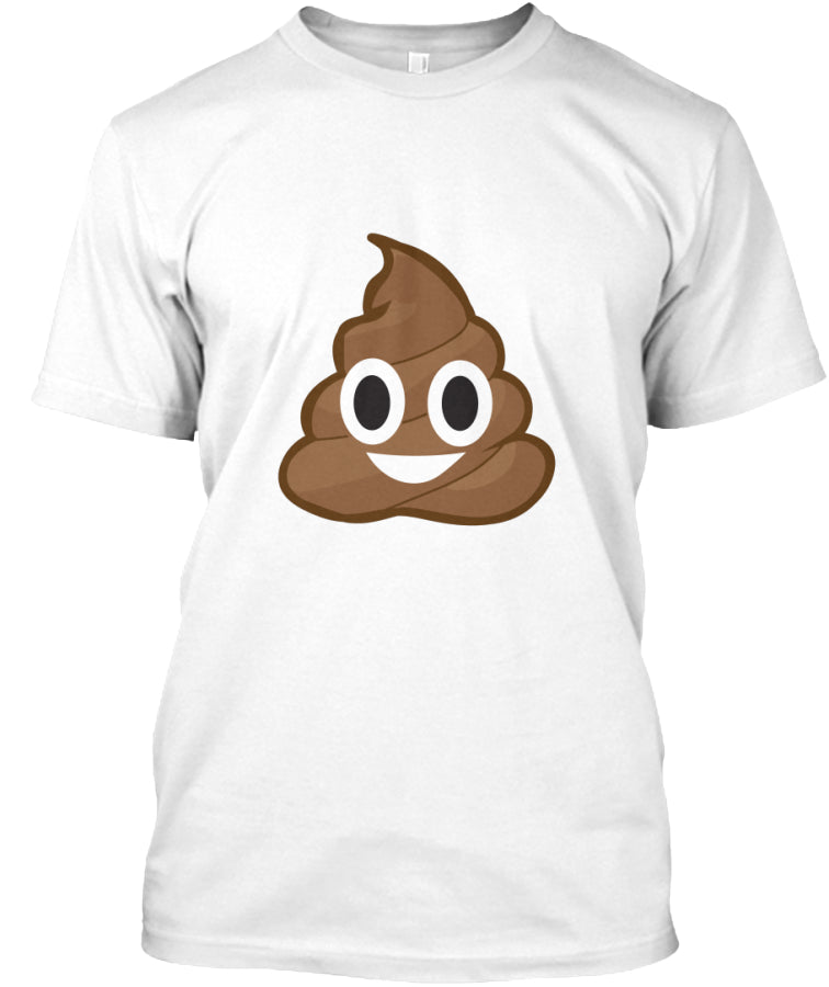 Piles of poop - funny emoji t-shirt