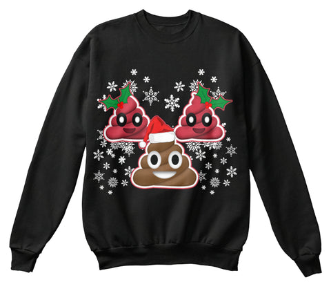 Funny Emoji Christmas Poop Cute