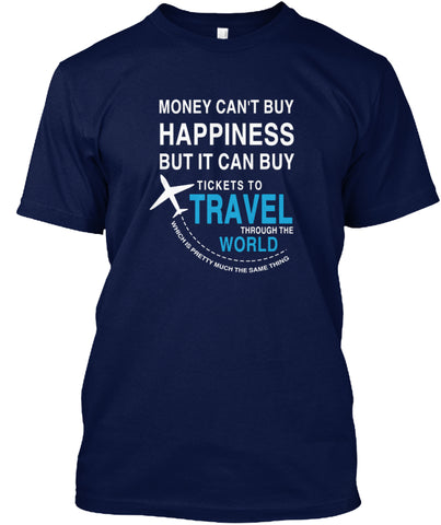 Travel Through the World  Ltd Edition t shirt Custom Ultra Cotton