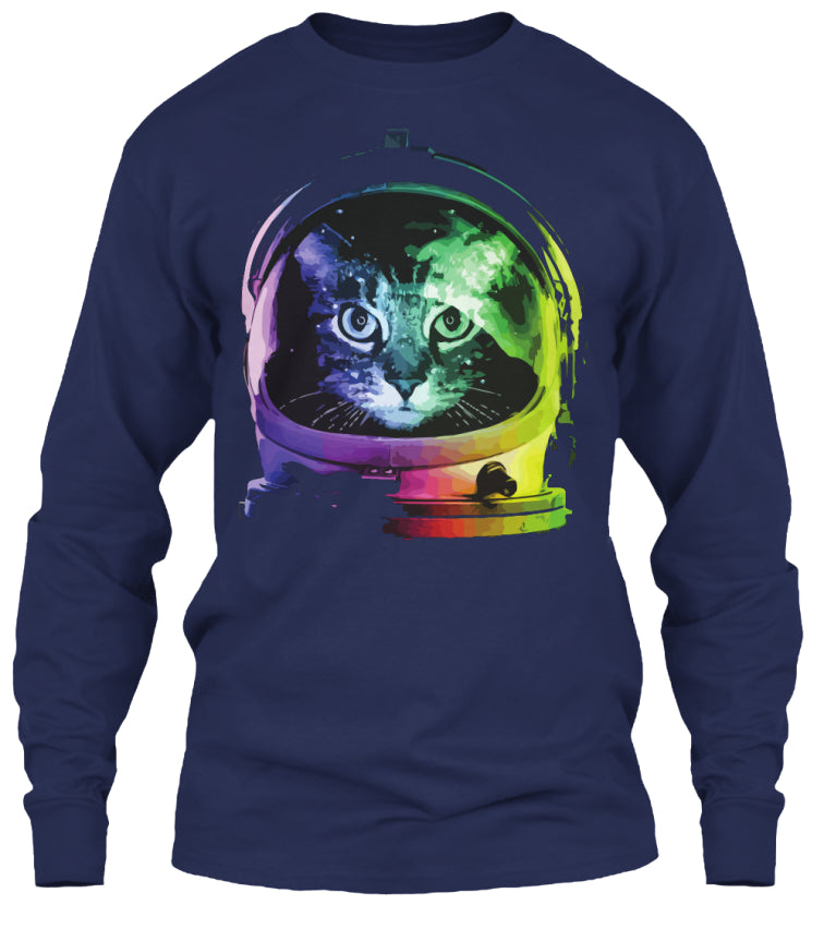 Funny Cat In Space T-Shirt