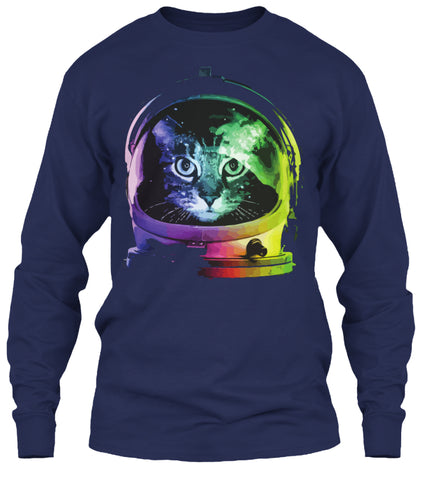 Funny Cat In Space T-Shirt