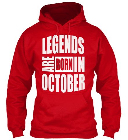 LEGENDS ARE BORN IN OCTOBER T-SHIRTS