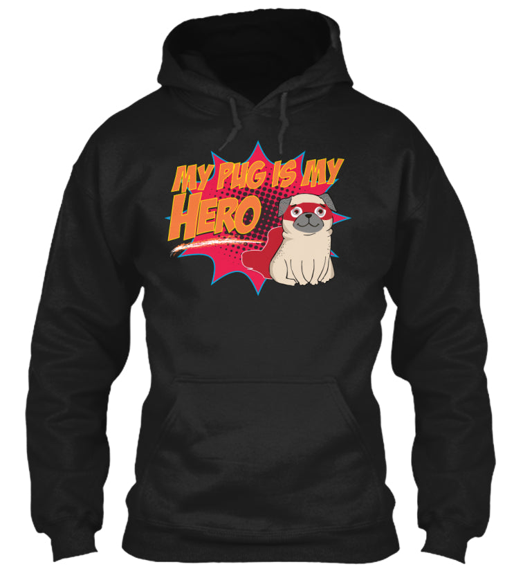 Funny Cute Pug Hero T-Shirt
