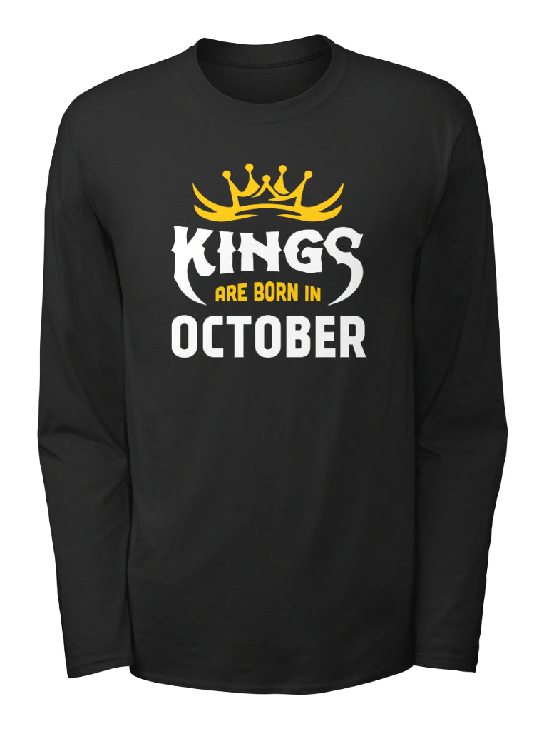 Kings Are Born In October T-Shirt
