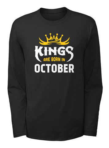 Kings Are Born In October T-Shirt