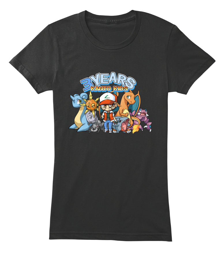 3 Year Anniversary Kanto Kids Shirt