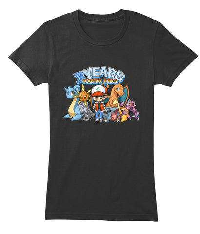 3 Year Anniversary Kanto Kids Shirt