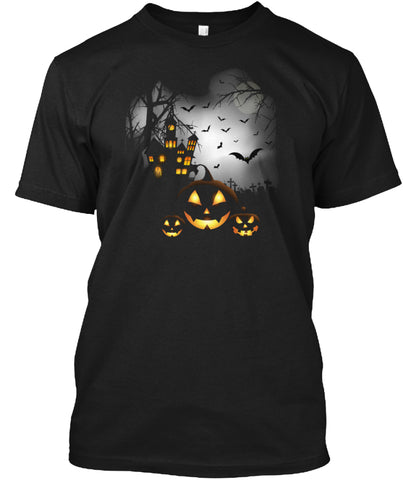 Happy Halloween Tee _ Pumpkins Dark Town