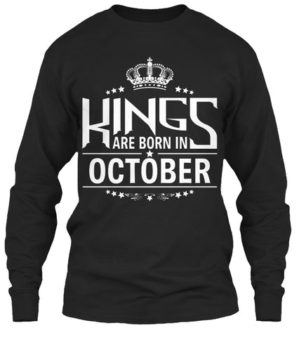 Kings Are Born In October T-Shirts