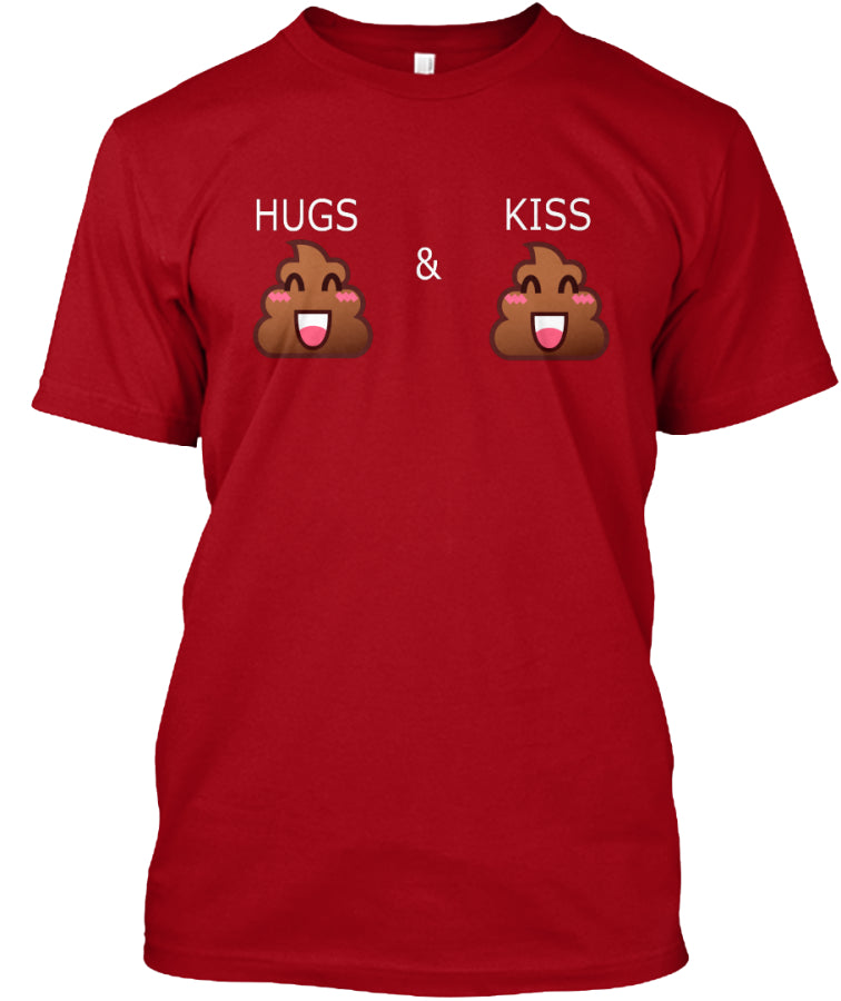 Valentine's Day Poop Emoji Hugs Kiss