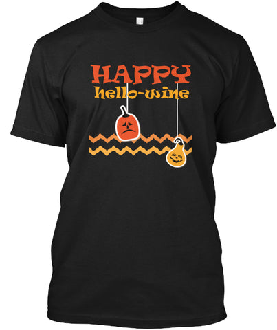 Halloween T-Shirt _ happy hello-wine