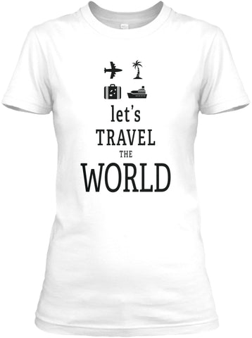 Summer T-Shirts Let's Travel The World