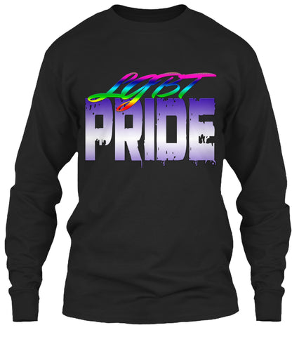 LGBT Pride Shirt with Rainbow Script