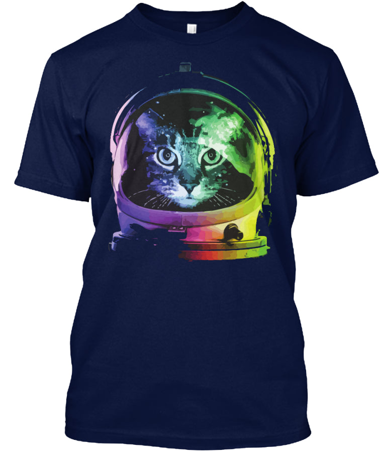 Funny Cat In Space T-Shirt