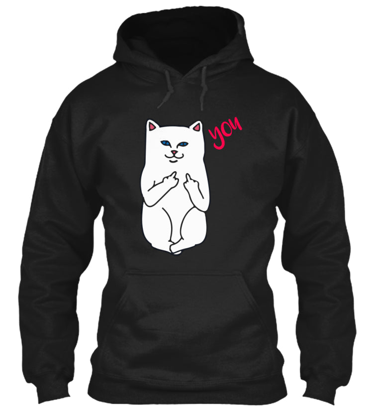 Funny F You cat middle finger