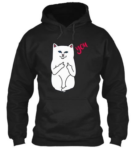 Funny F You cat middle finger