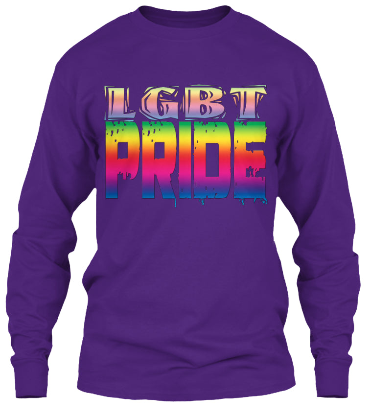 LGBT Pride Shirt with Rainbow Graphic