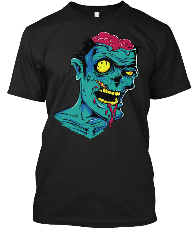 Horror Halloween T shirt 2107 _ Zombies eat your brain