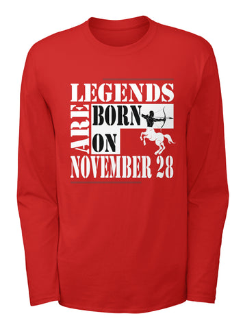 Legends are born on November 28