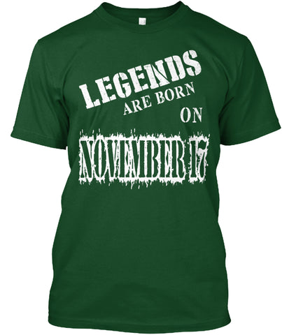 Legends are born on November 17