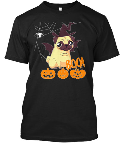 Cute Pug Style Halloween dog lovers Tee