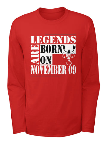 Legends are born on November 09