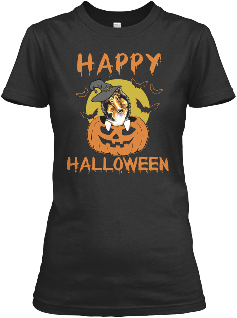 Collie Dog - Happy Halloween
