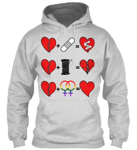 LGBT Lesbian Pride Cover Heart