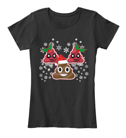 Funny Emoji Christmas Poop Cute