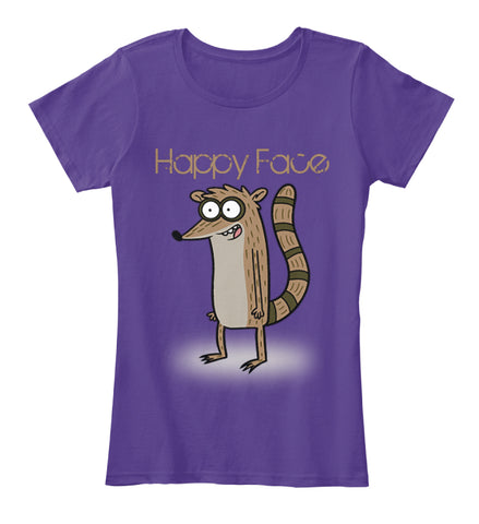 Cartoon Pet Print T-shirt - Happy Face