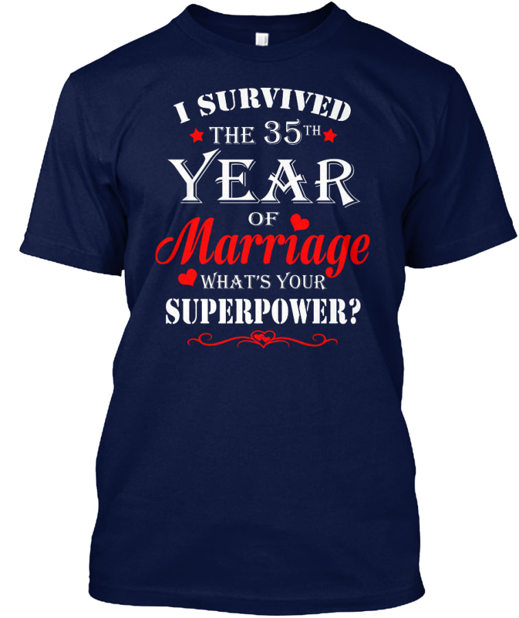 35 Years Wedding Anniversary Gift Shirt